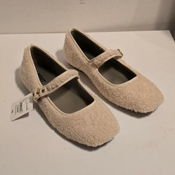 Mixit Pamer Cream Sherpa Mary Jane Size 8.5 - Picture 1 of 6